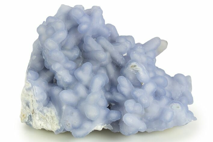 Blue Chalcedony Pseudomorph After Anhydrite - Peru #337386